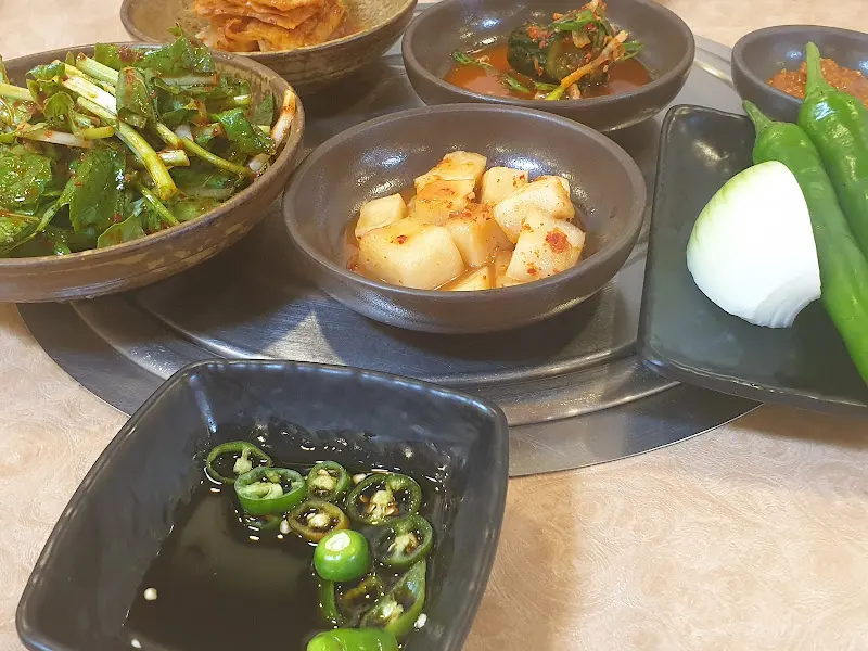 밑반찬 클로즈업