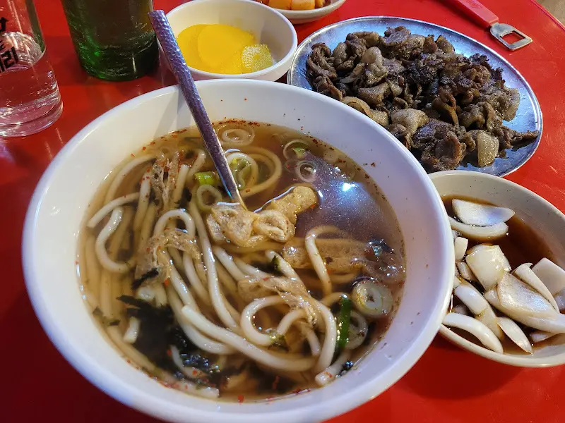 불고기와 우동의 환상적인 조합