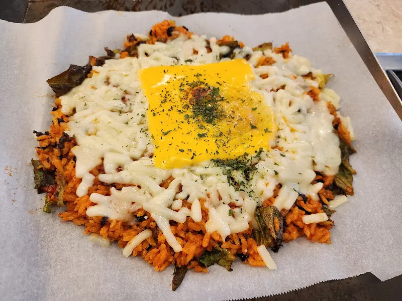 하태핫해 철판곱창 볶음밥 근접샷