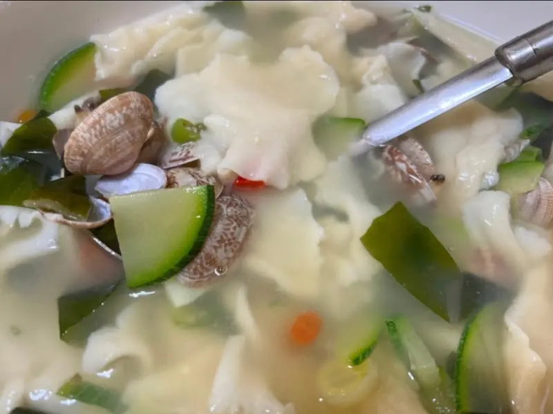 바지락 수제비