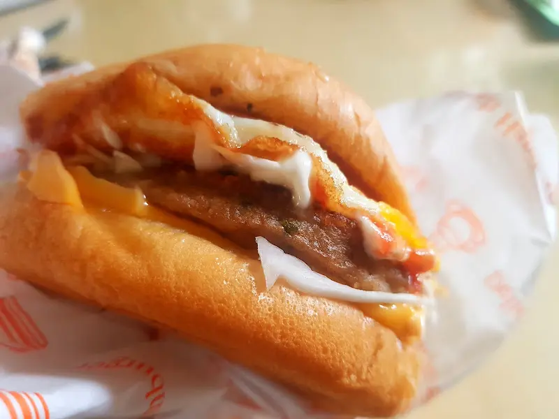 오빠네 햄버거 단면