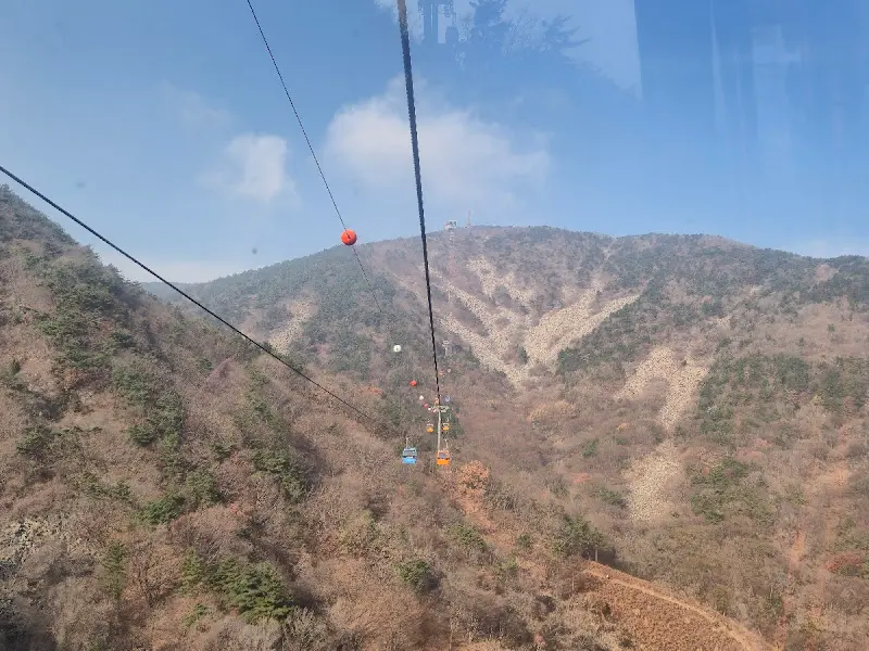 케이블카에서 내려다본 풍경