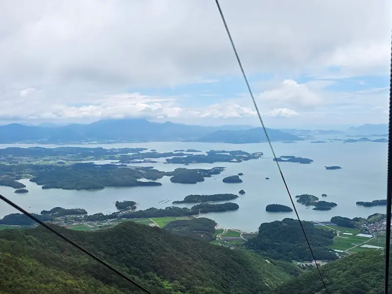 케이블카에서 바라본 남해바다
