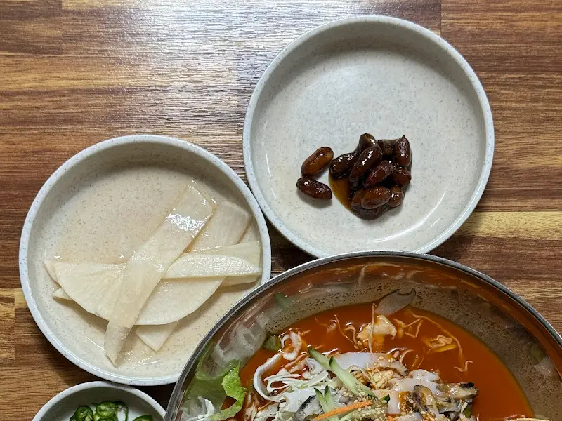 산오징어물회냉면