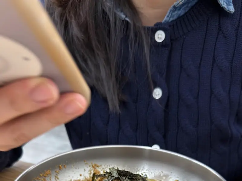 들기름 막국수 근접샷