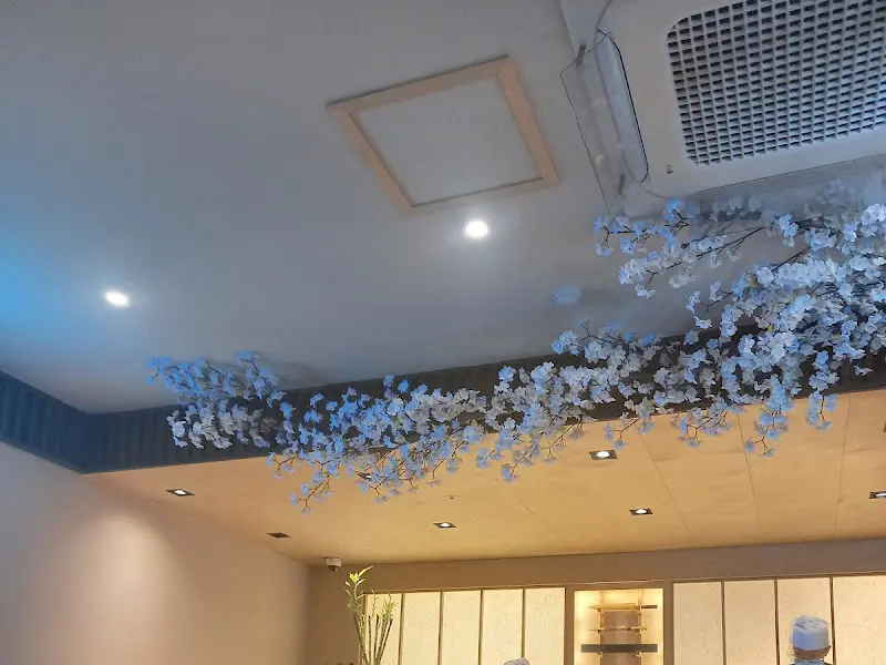천장의 벚꽃 장식