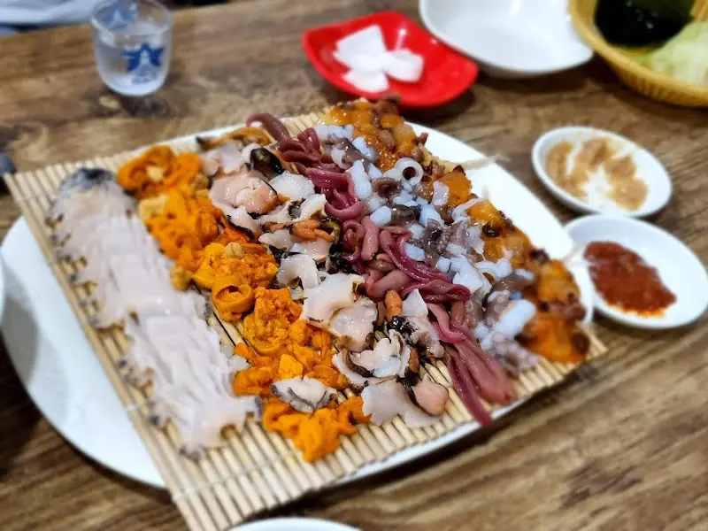 해산물 모듬 항공샷