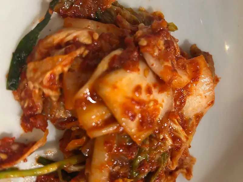 겉절이 김치의 모습