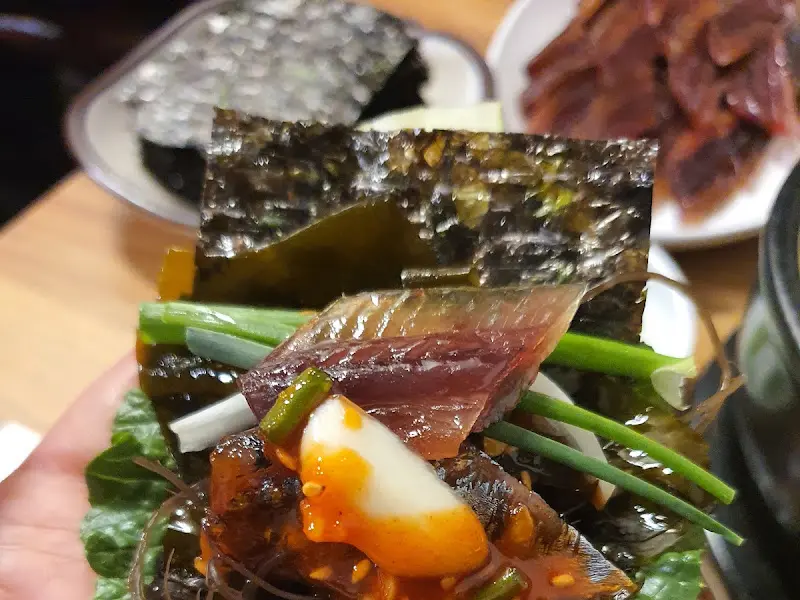 김에 싸 먹는 과메기