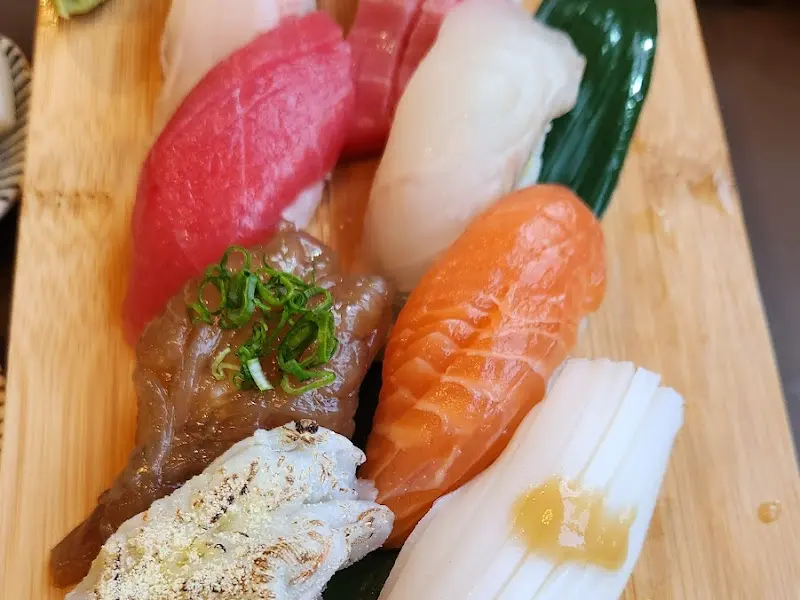 신선한 스시 클로즈업