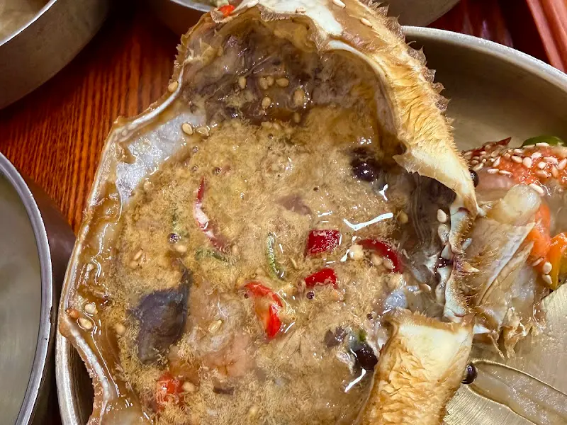 간장게장의 클로즈업 샷