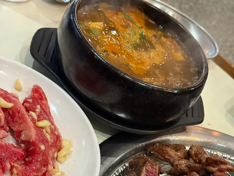 갈비살과 된장찌개