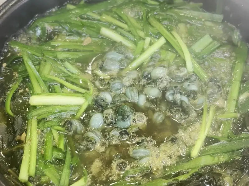 올갱이 해장국의 클로즈업