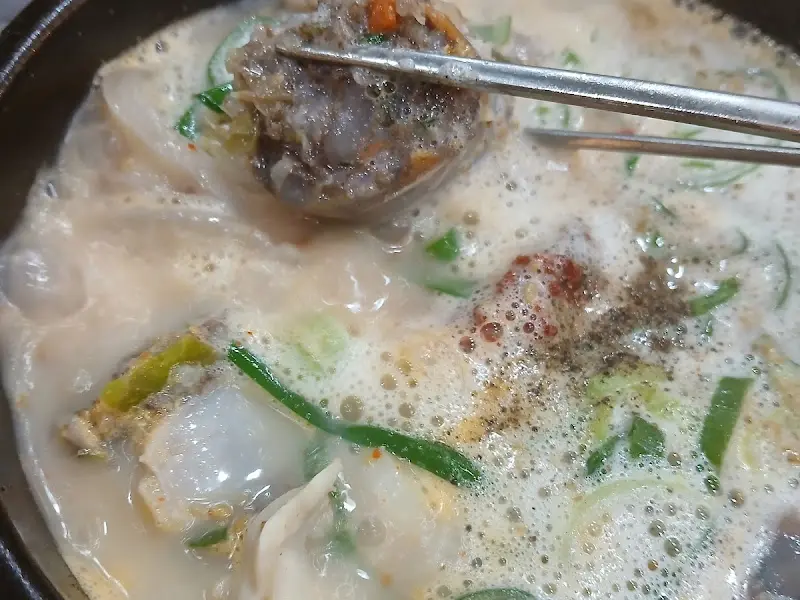 순대국의 비주얼