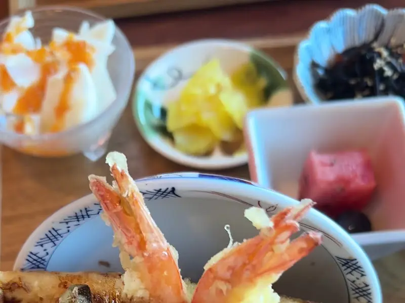 텐동 정식 한상차림