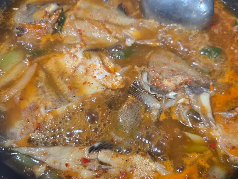 물가자미찌개의 클로즈업 샷