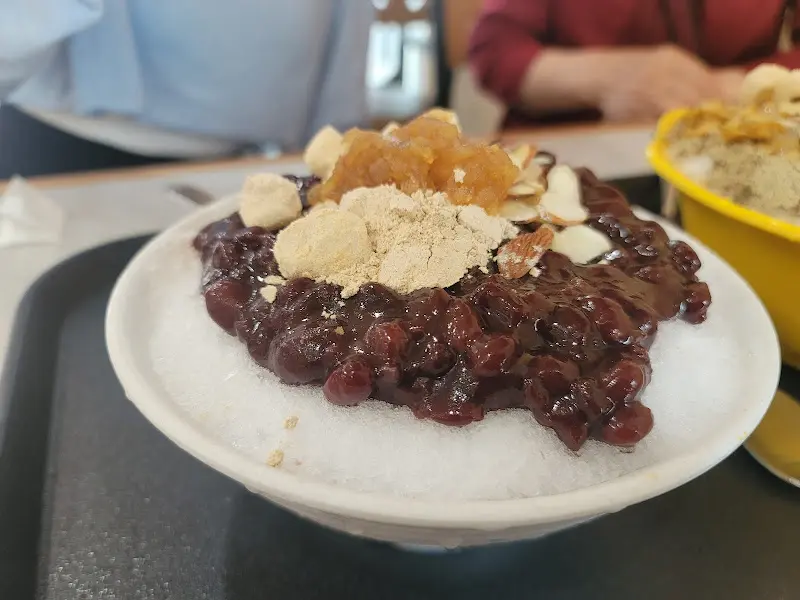 팥빙수 확대샷