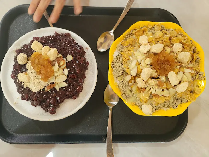 팥빙수와 콩빙수 전체