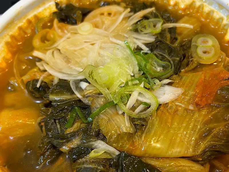 묵은지 감자탕 클로즈업