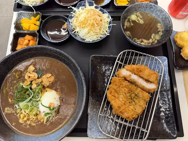 카레 우동 세트 메뉴