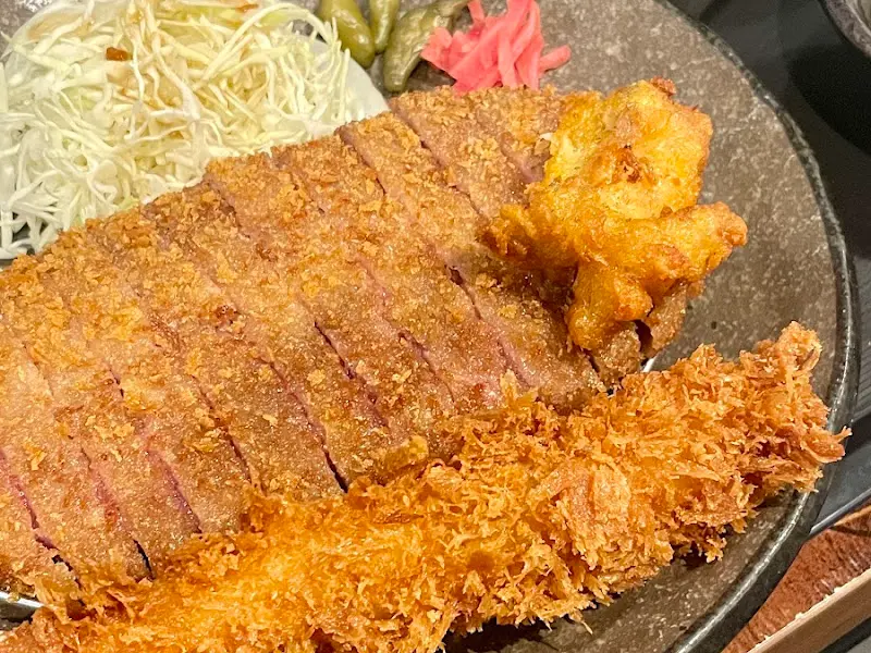 겉바속촉의 정석, 후라토식당 규카츠 클로즈업