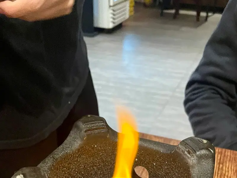 테이블 위 미니 화로