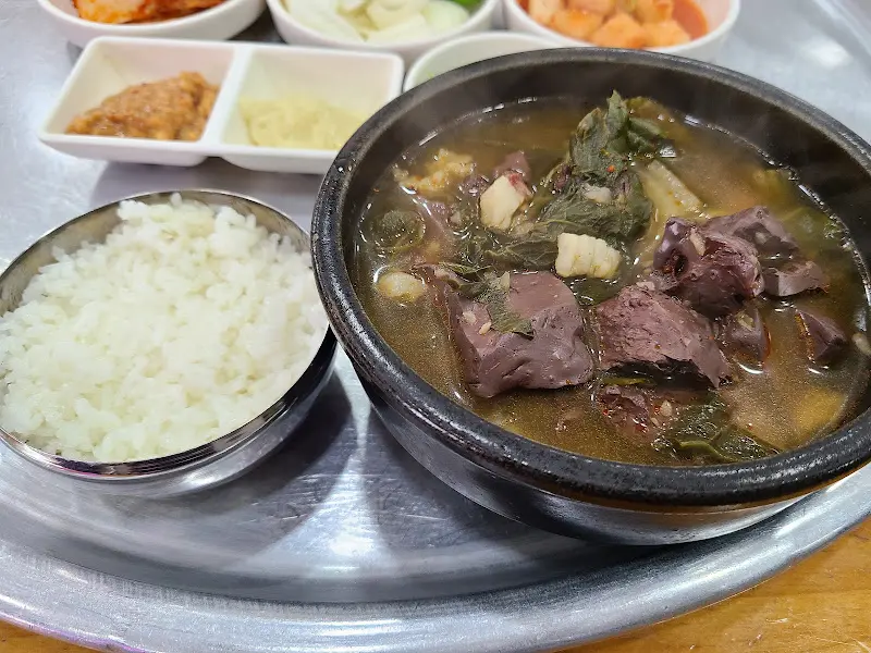 선지해장국 한 상 차림