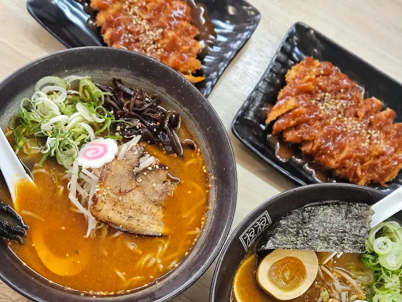 돈코츠 라멘 근접샷