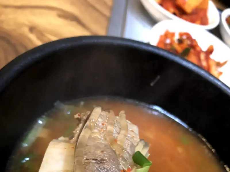 갈비탕 속 고기