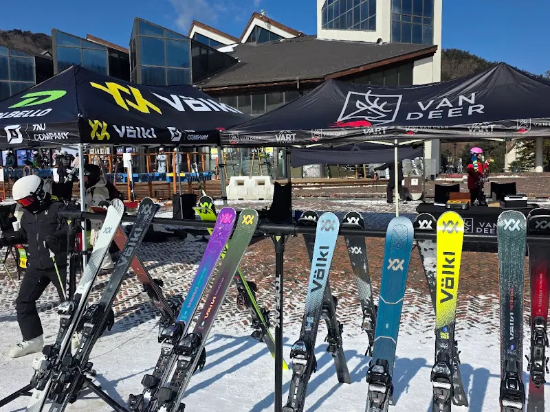 스키 장비 렌탈샵 전경