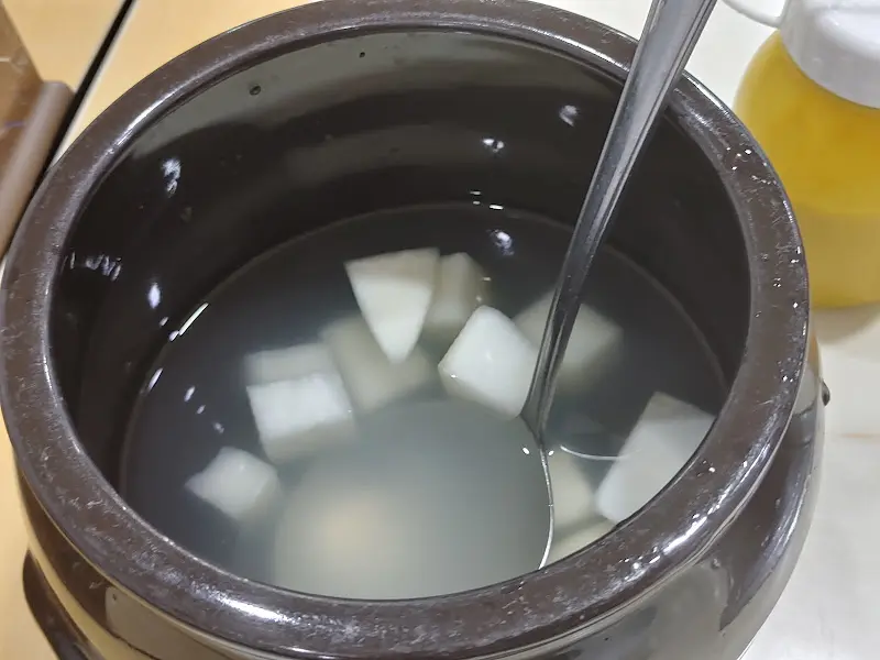 시원한 동치미의 모습