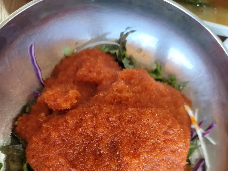 싱싱한 물회 근접샷