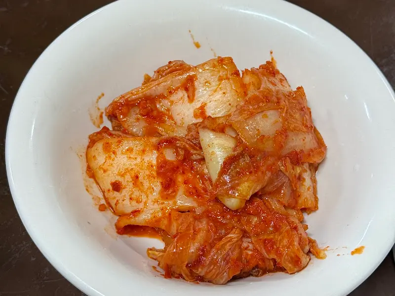 최월선 칼국수 김치