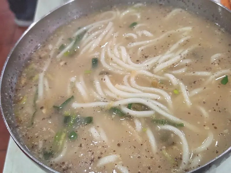 칼국수 근접샷