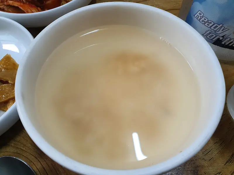 따뜻한 숭늉으로 마무리