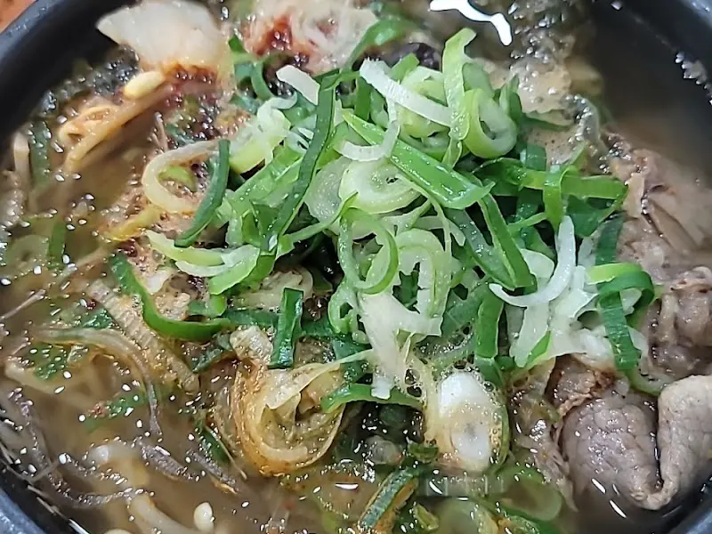 육지사람해장국 해장국 건더기