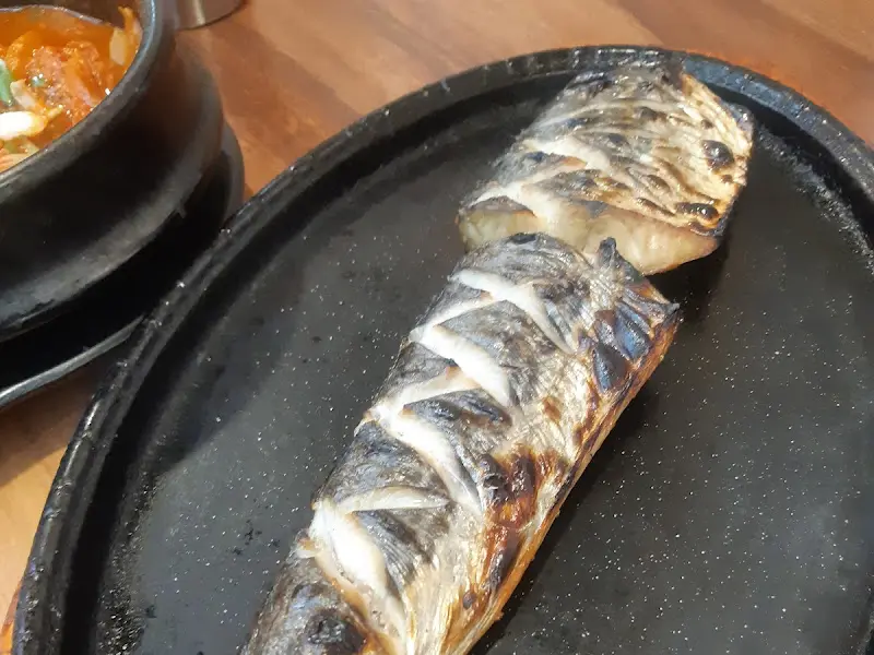 먹음직스러운 삼치 구이 클로즈업