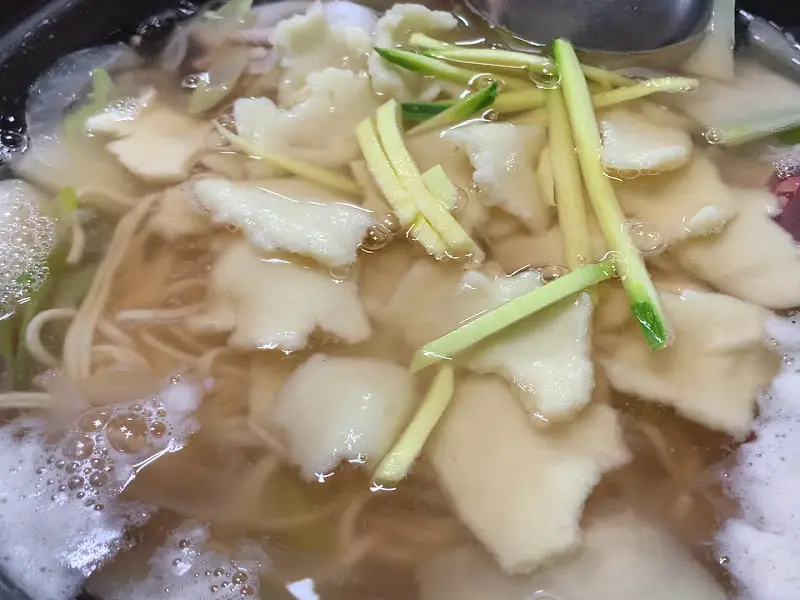 원풍식당 칼국수와 수제비