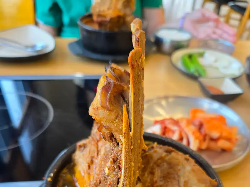 살이 가득 붙은 뼈다귀