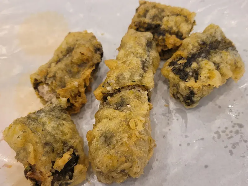 김말이 튀김 단면