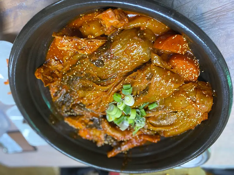 묵은지 닭볶음탕 항공샷