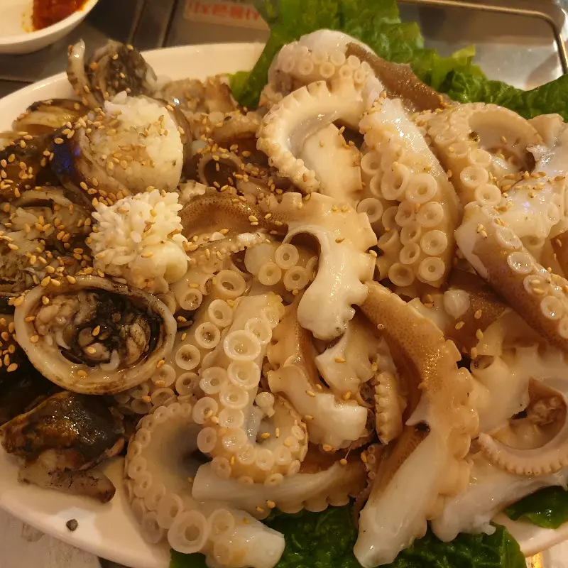 닭골뱅이탕 칼국수