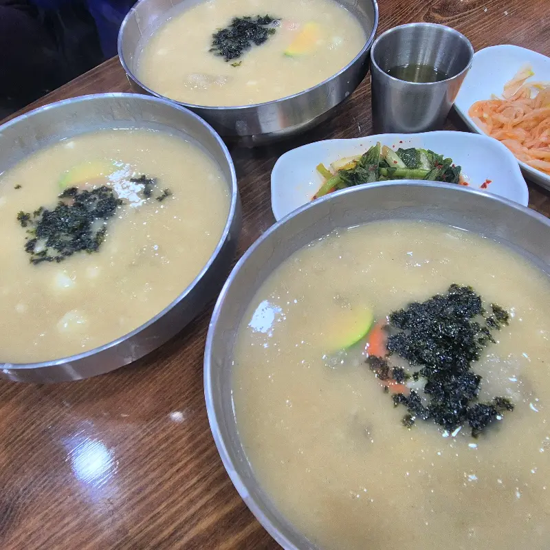 옹심이 한 상 차림