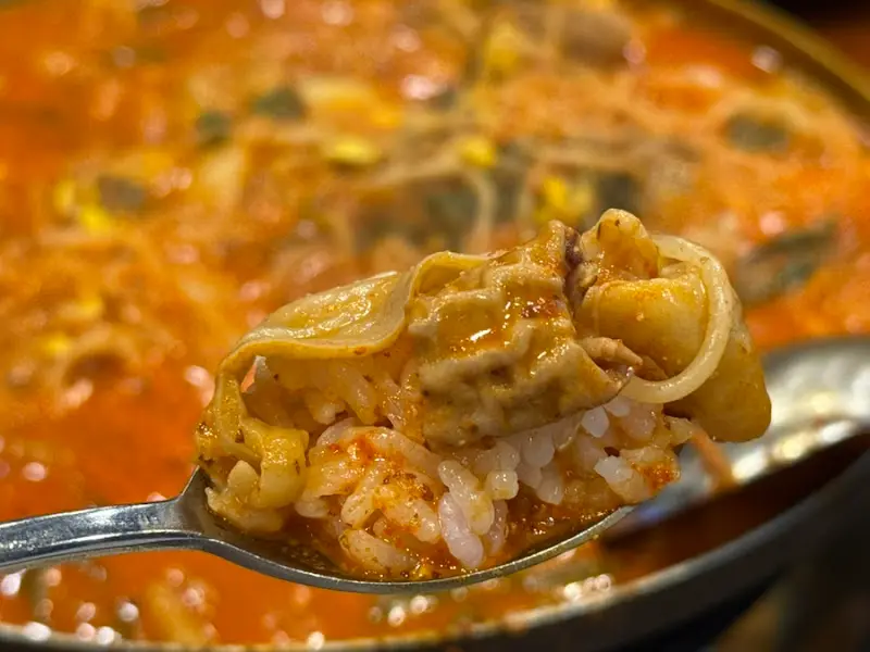 곱창전골 속 곱창