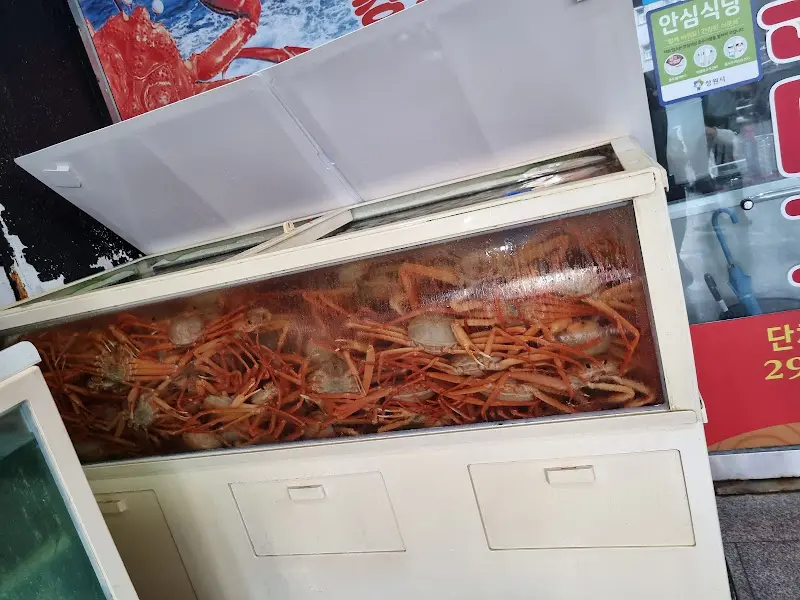 수족관 속 붉은대게