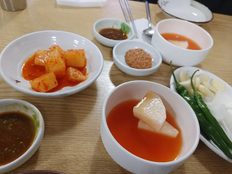 전통순대대촌 기본 반찬