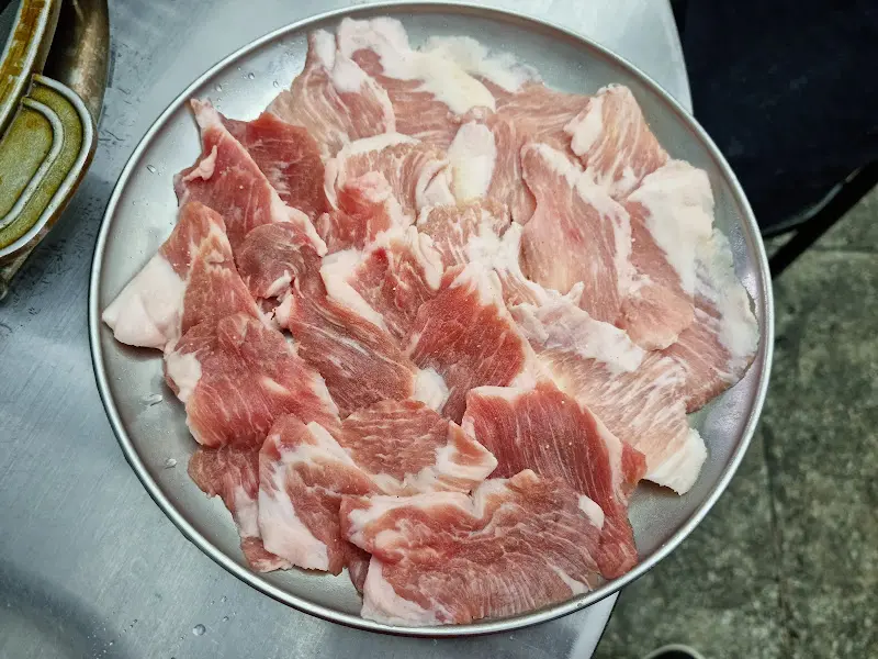 신선한 돼지 특수부위