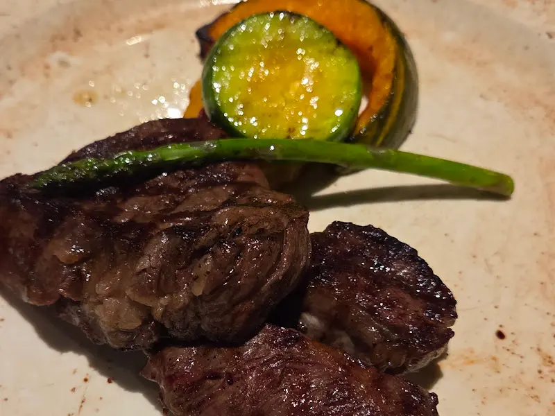 채끝 스테이크 단면