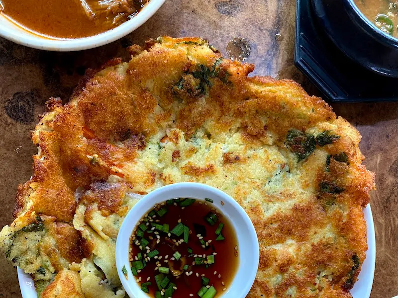 녹두전과 양념장