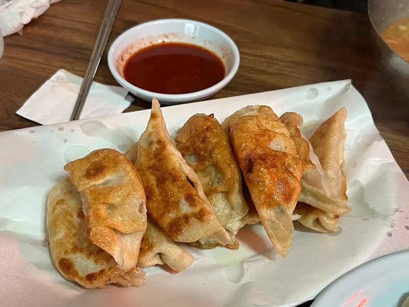 윤기 좔좔 흐르는 군만두